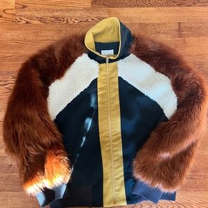 Sea New York Faux Fur Bomber Jacket